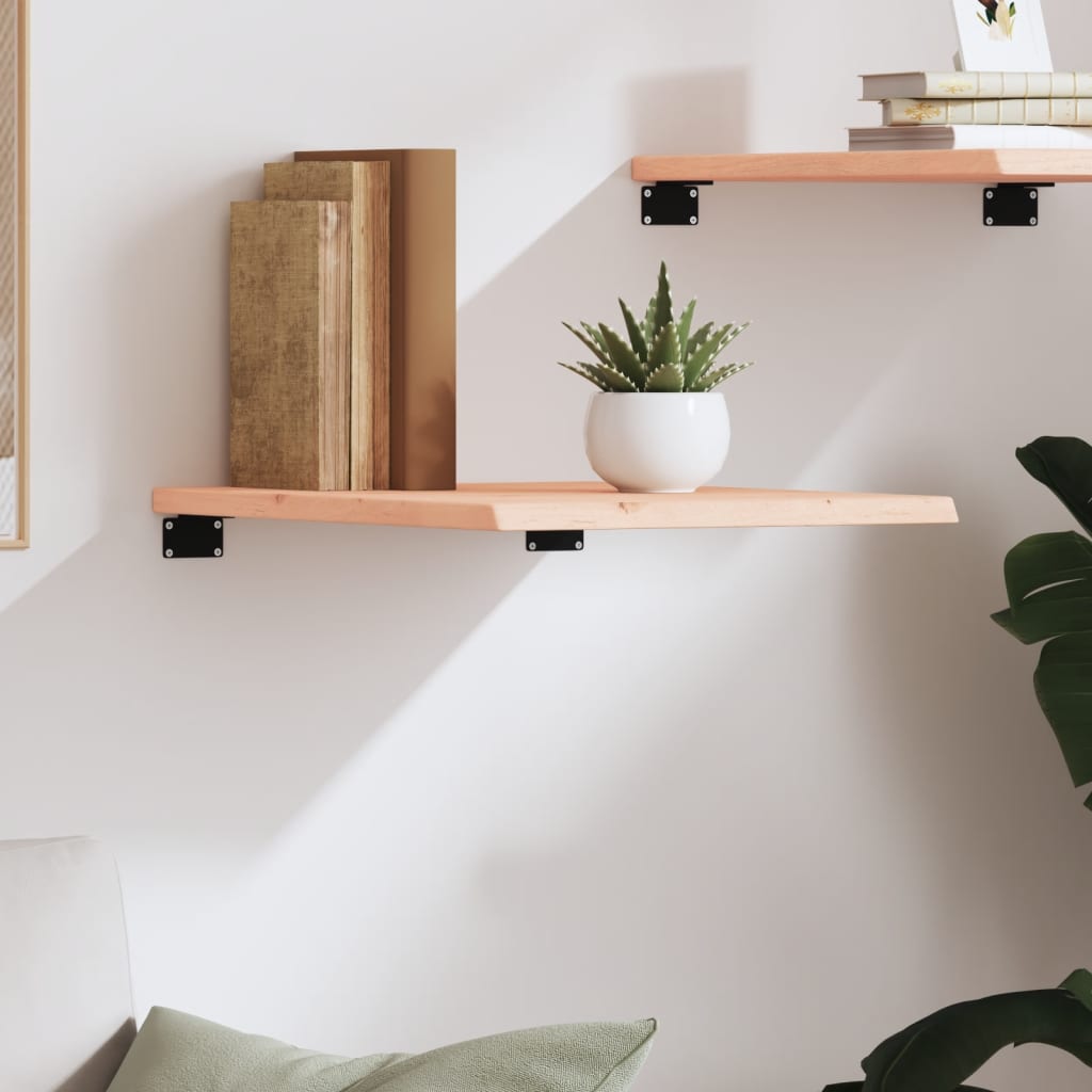vidaXL Wall Shelf 40x50x2 cm Untreated Solid Wood Oak