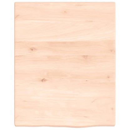 vidaXL Wall Shelf 40x50x2 cm Untreated Solid Wood Oak