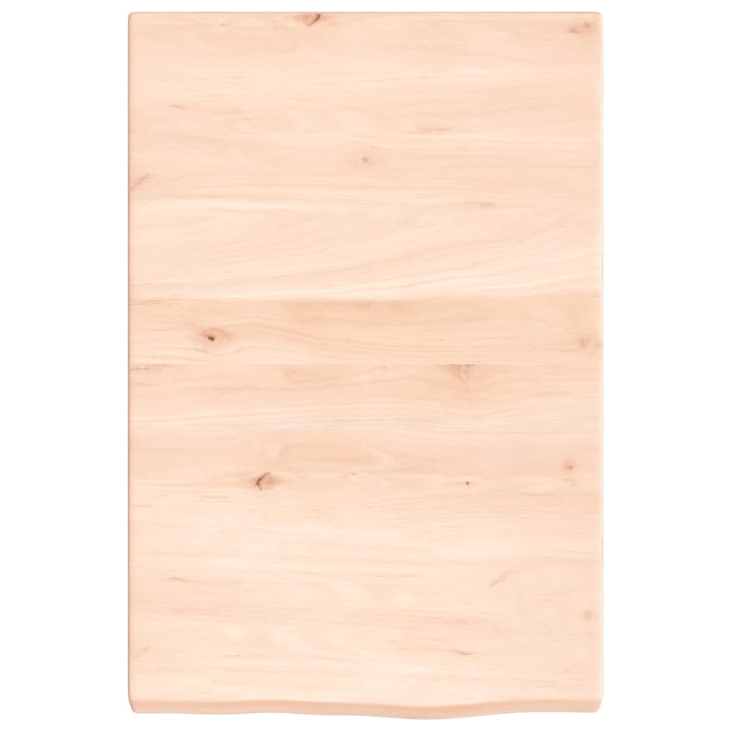 vidaXL Wall Shelf 40x60x(2-4) cm Untreated Solid Wood Oak