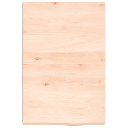 vidaXL Wall Shelf 40x60x(2-4) cm Untreated Solid Wood Oak