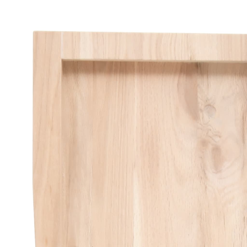 vidaXL Wall Shelf 40x60x(2-4) cm Untreated Solid Wood Oak