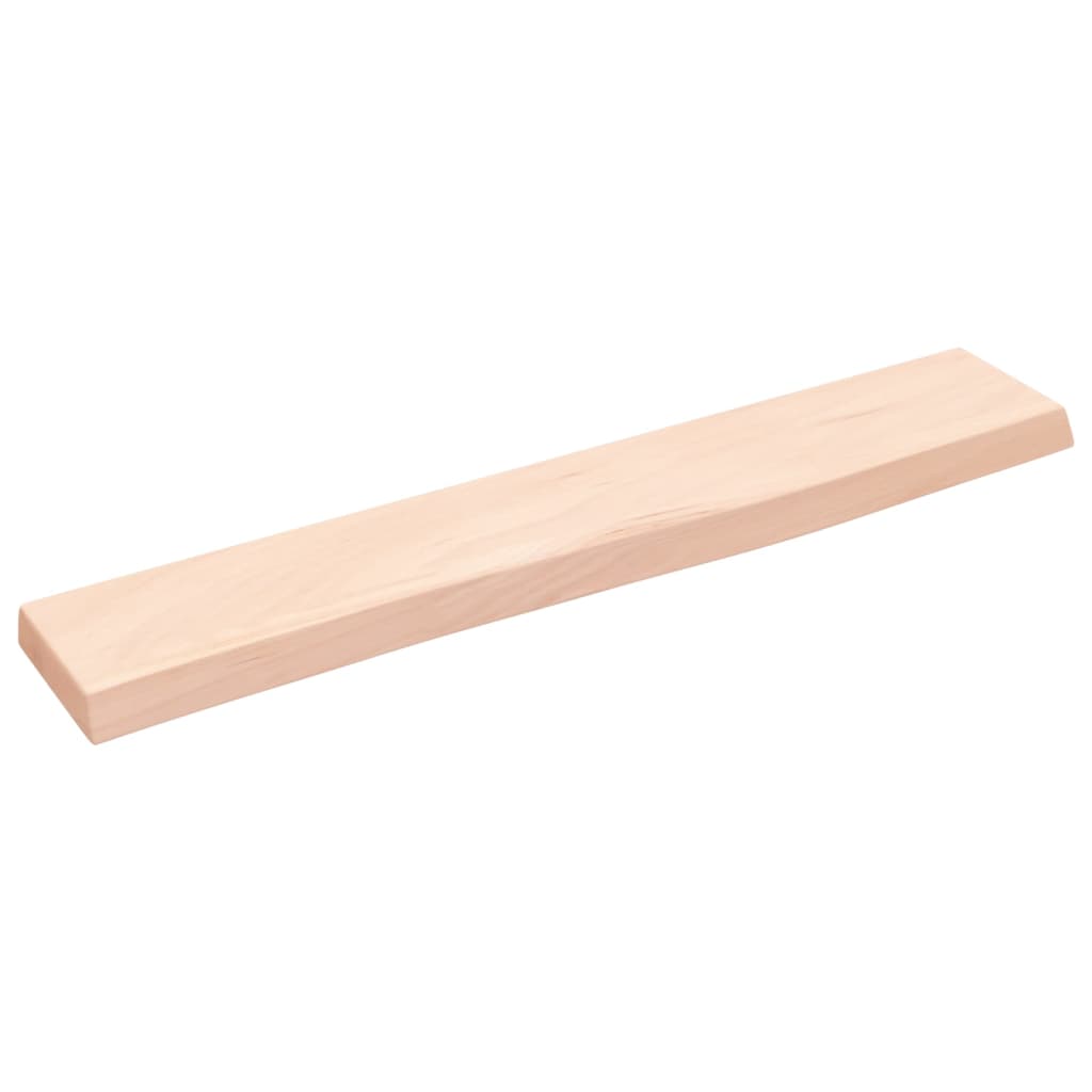 vidaXL Wall Shelf 60x10x2 cm Untreated Solid Wood Oak