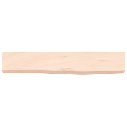 vidaXL Wall Shelf 60x10x4 cm Untreated Solid Wood Oak