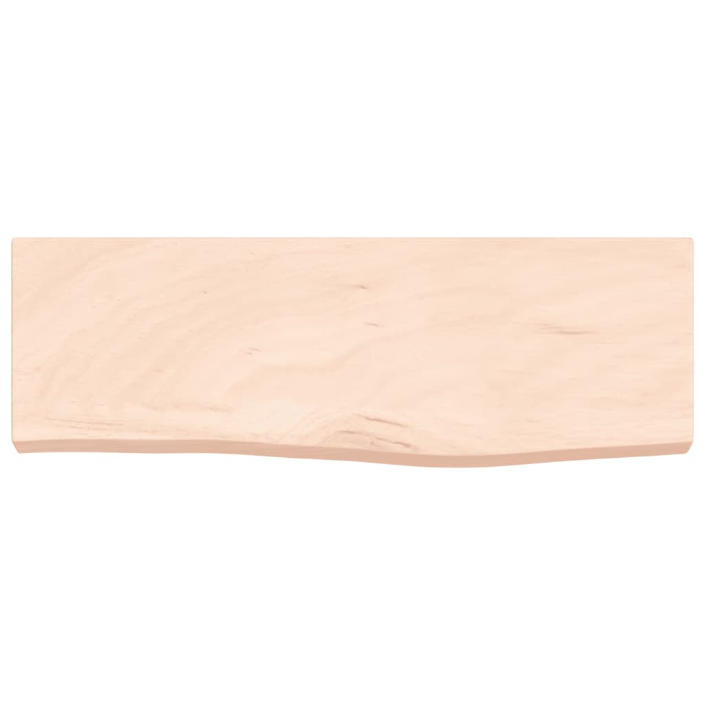 vidaXL Wall Shelf 60x20x4 cm Untreated Solid Wood Oak