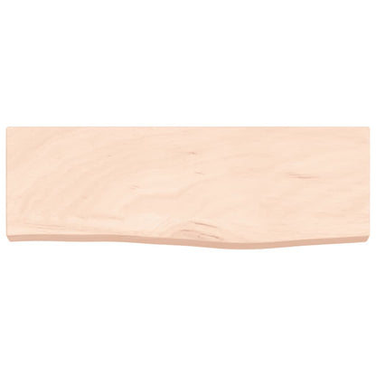 vidaXL Wall Shelf 60x20x4 cm Untreated Solid Wood Oak