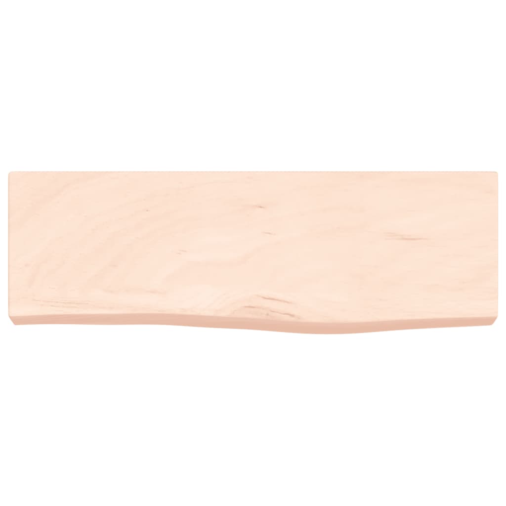 vidaXL Wall Shelf 60x20x6 cm Untreated Solid Wood Oak