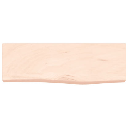 vidaXL Wall Shelf 60x20x6 cm Untreated Solid Wood Oak