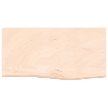 vidaXL Wall Shelf 60x30x2 cm Untreated Solid Wood Oak