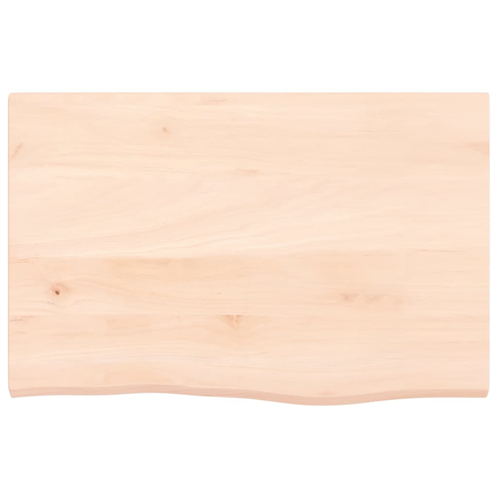 vidaXL Wall Shelf 60x40x2 cm Untreated Solid Wood Oak