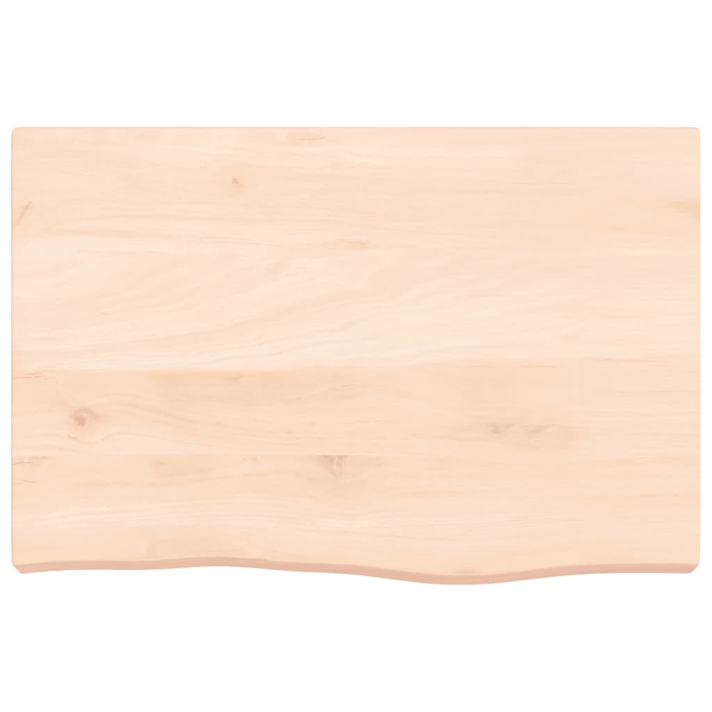 vidaXL Wall Shelf 60x40x(2-6) cm Untreated Solid Wood Oak