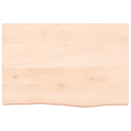 vidaXL Wall Shelf 60x40x(2-6) cm Untreated Solid Wood Oak