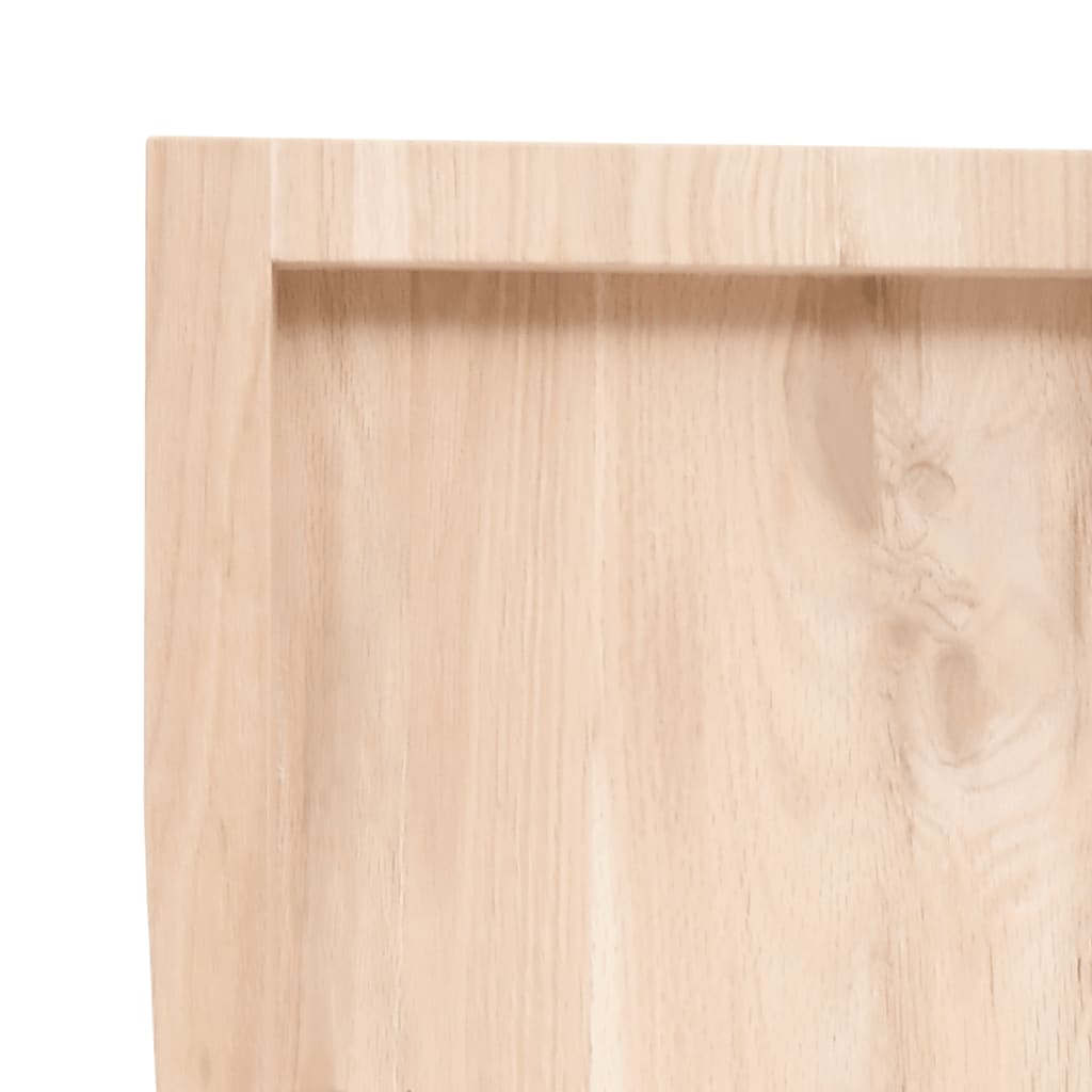 vidaXL Wall Shelf 60x40x(2-6) cm Untreated Solid Wood Oak