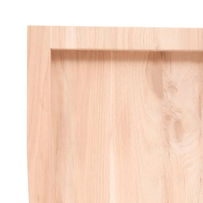 vidaXL Wall Shelf 60x40x(2-6) cm Untreated Solid Wood Oak