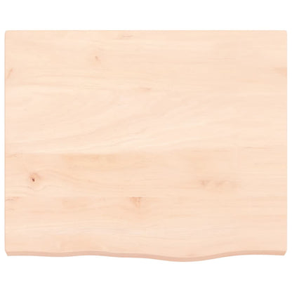 vidaXL Wall Shelf 60x50x(2-4) cm Untreated Solid Wood Oak