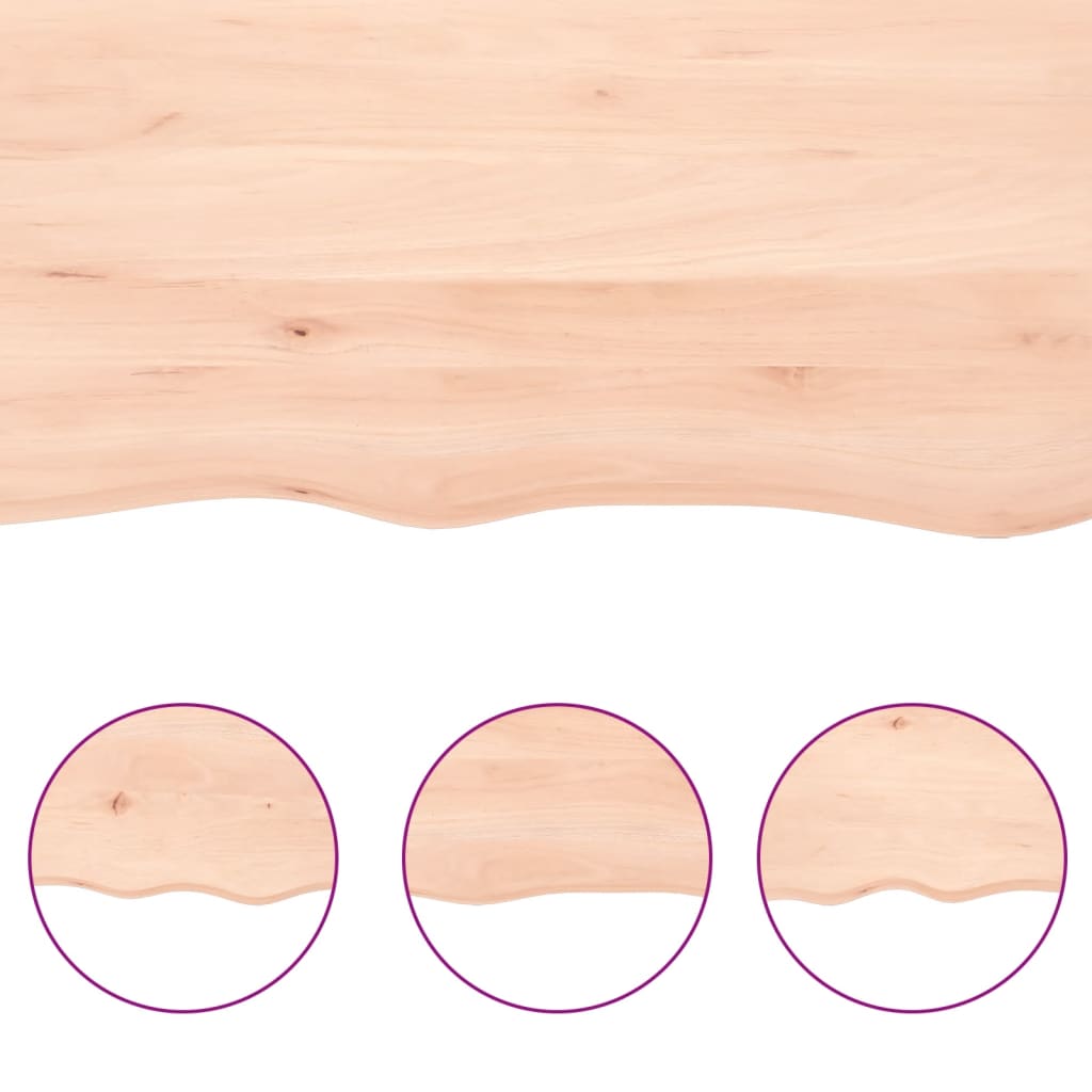 vidaXL Wall Shelf 60x50x(2-4) cm Untreated Solid Wood Oak