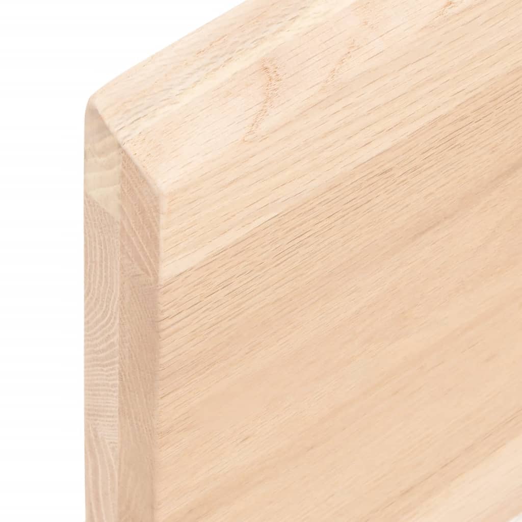 vidaXL Wall Shelf 60x50x(2-4) cm Untreated Solid Wood Oak