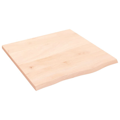 vidaXL Wall Shelf 60x60x2 cm Untreated Solid Wood Oak