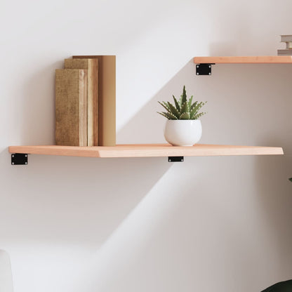 vidaXL Wall Shelf 60x60x2 cm Untreated Solid Wood Oak