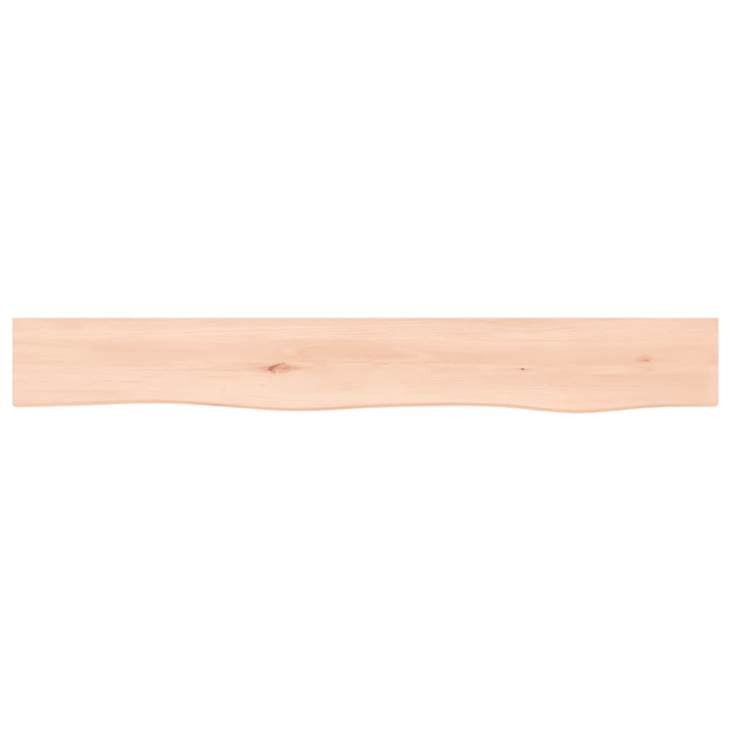 vidaXL Wall Shelf 80x10x6 cm Untreated Solid Wood Oak