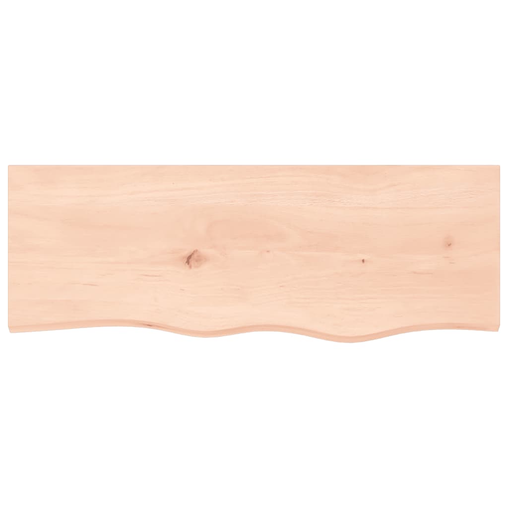 vidaXL Wall Shelf 80x30x(2-4) cm Untreated Solid Wood Oak