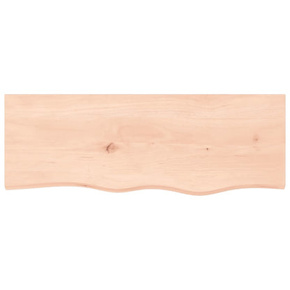 vidaXL Wall Shelf 80x30x(2-4) cm Untreated Solid Wood Oak