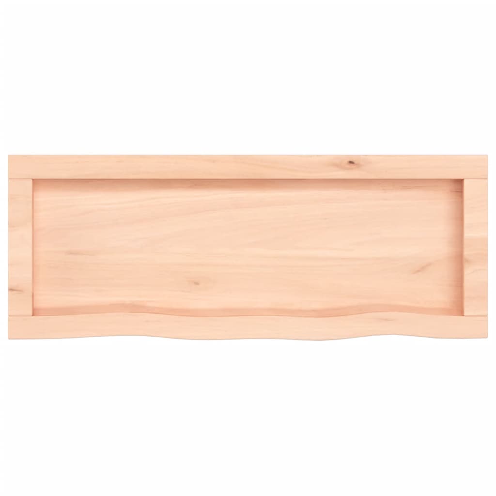 vidaXL Wall Shelf 80x30x(2-4) cm Untreated Solid Wood Oak