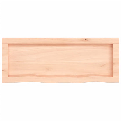 vidaXL Wall Shelf 80x30x(2-4) cm Untreated Solid Wood Oak