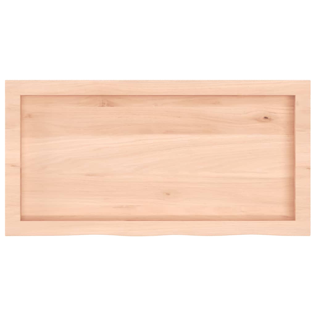 vidaXL Wall Shelf 80x40x(2-4) cm Untreated Solid Wood Oak