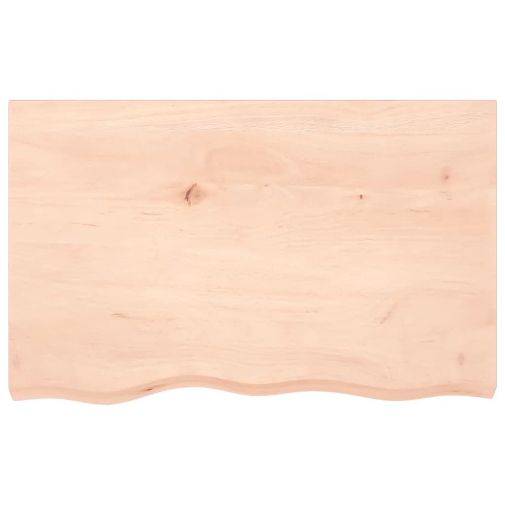 vidaXL Wall Shelf 80x50x(2-4) cm Untreated Solid Wood Oak