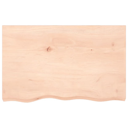 vidaXL Wall Shelf 80x50x(2-4) cm Untreated Solid Wood Oak