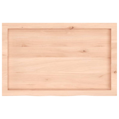 vidaXL Wall Shelf 80x50x(2-4) cm Untreated Solid Wood Oak
