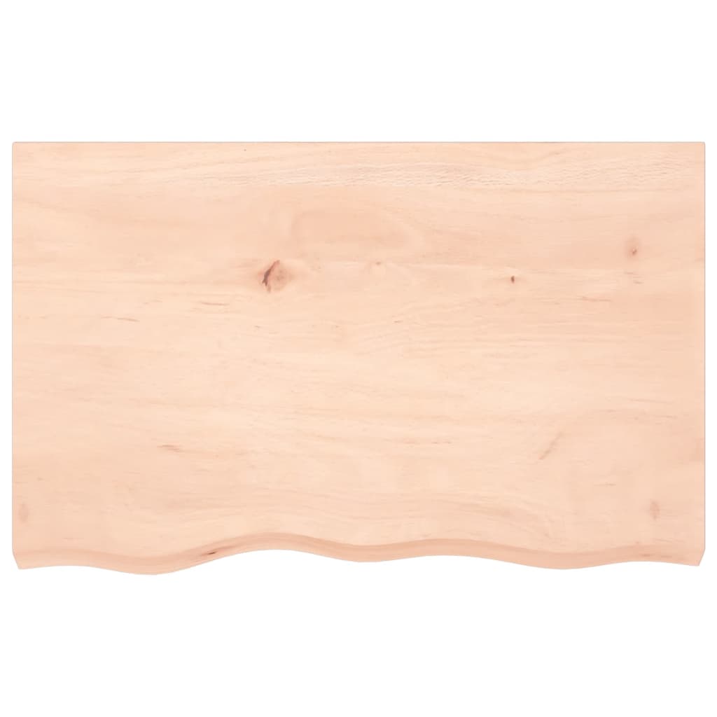 vidaXL Wall Shelf 80x50x(2-6) cm Untreated Solid Wood Oak