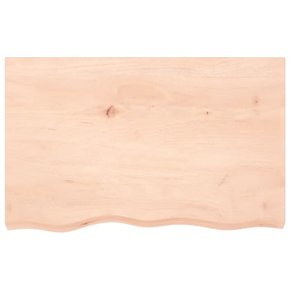 vidaXL Wall Shelf 80x50x(2-6) cm Untreated Solid Wood Oak