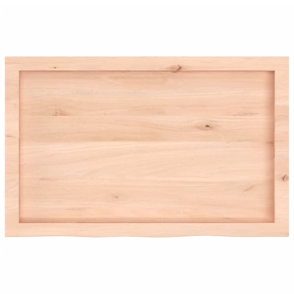 vidaXL Wall Shelf 80x50x(2-6) cm Untreated Solid Wood Oak