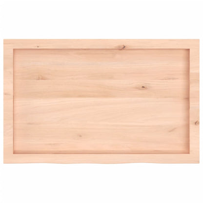 vidaXL Wall Shelf 80x50x(2-6) cm Untreated Solid Wood Oak