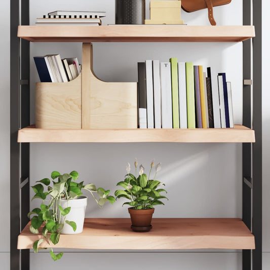 vidaXL Wall Shelf 80x50x(2-6) cm Untreated Solid Wood Oak
