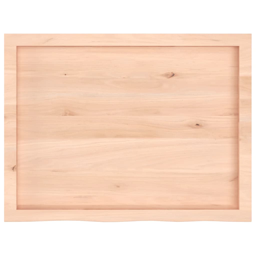 vidaXL Wall Shelf 80x60x(2-4) cm Untreated Solid Wood Oak