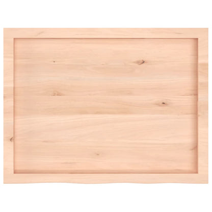 vidaXL Wall Shelf 80x60x(2-4) cm Untreated Solid Wood Oak