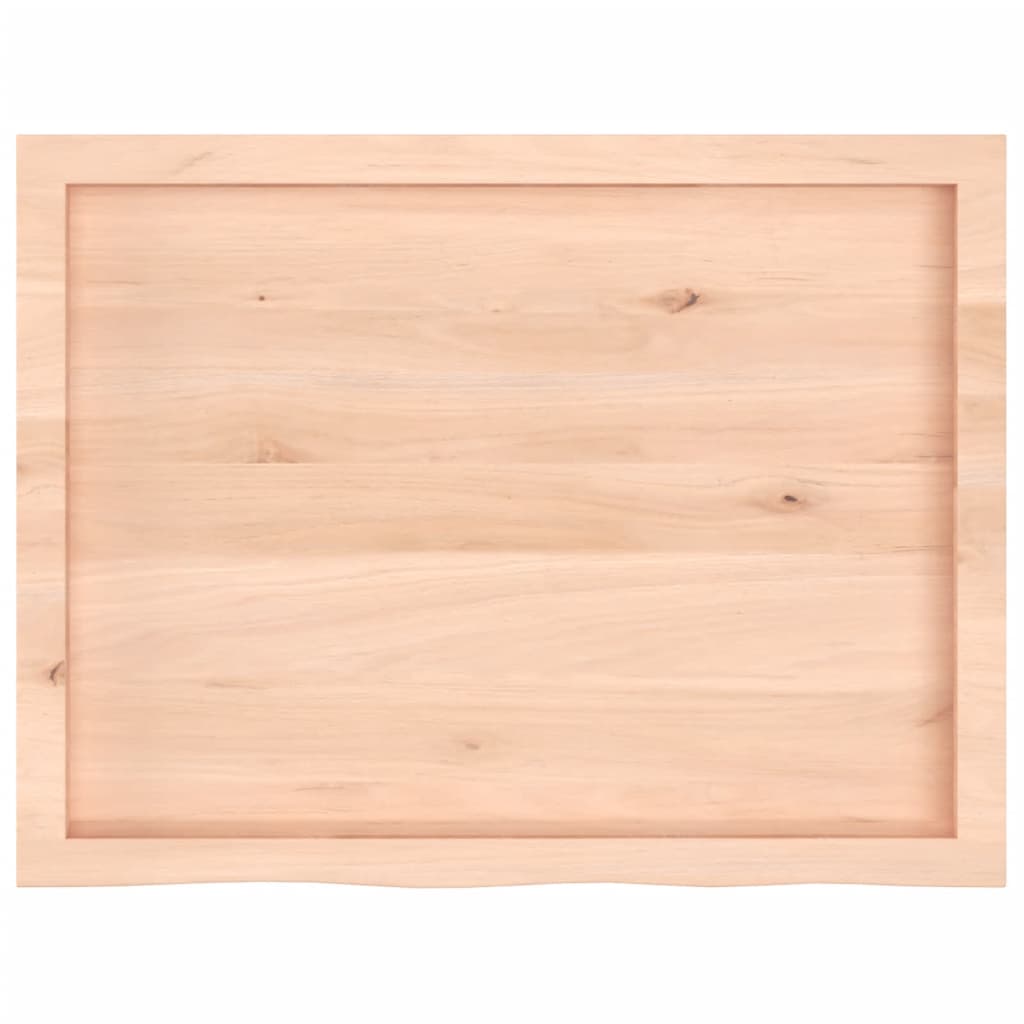 vidaXL Wall Shelf 80x60x(2-6) cm Untreated Solid Wood Oak