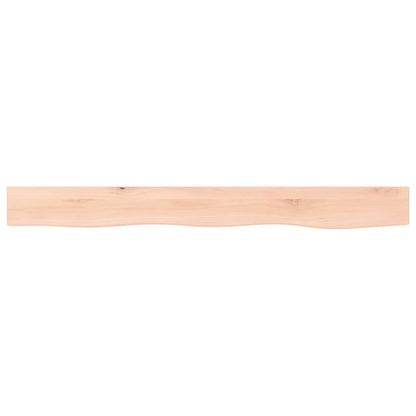 vidaXL Wall Shelf 100x10x2 cm Untreated Solid Wood Oak