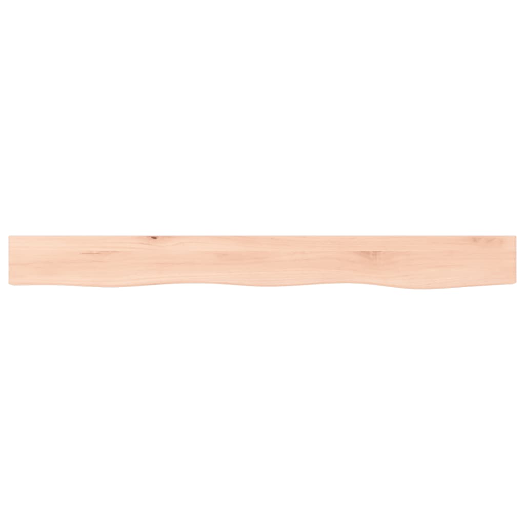 vidaXL Wall Shelf 100x10x4 cm Untreated Solid Wood Oak