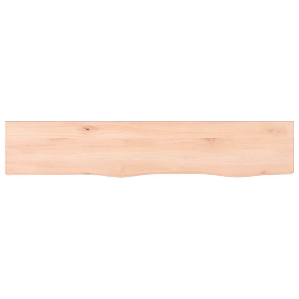 vidaXL Wall Shelf 100x20x2 cm Untreated Solid Wood Oak