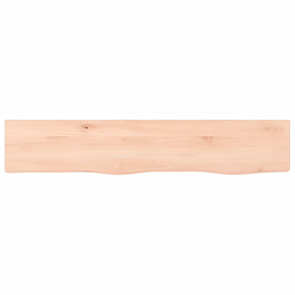 vidaXL Wall Shelf 100x20x4 cm Untreated Solid Wood Oak