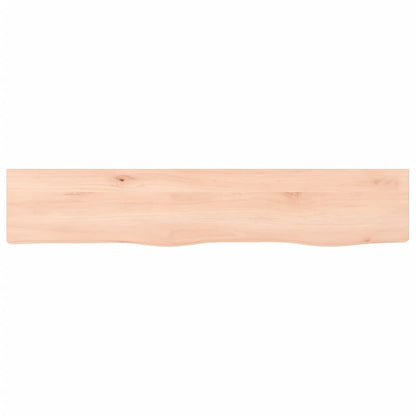 vidaXL Wall Shelf 100x20x4 cm Untreated Solid Wood Oak