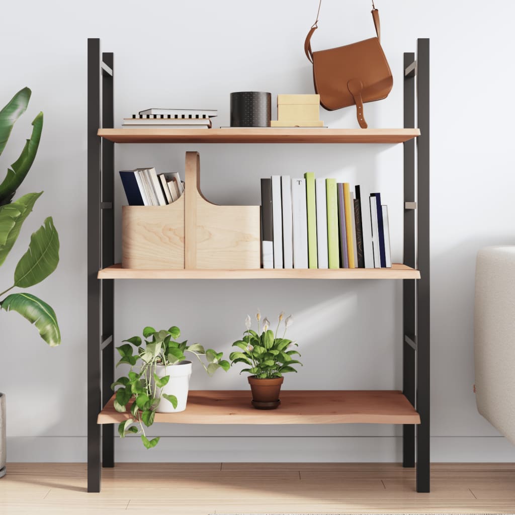 vidaXL Wall Shelf 100x40x2 cm Untreated Solid Wood Oak