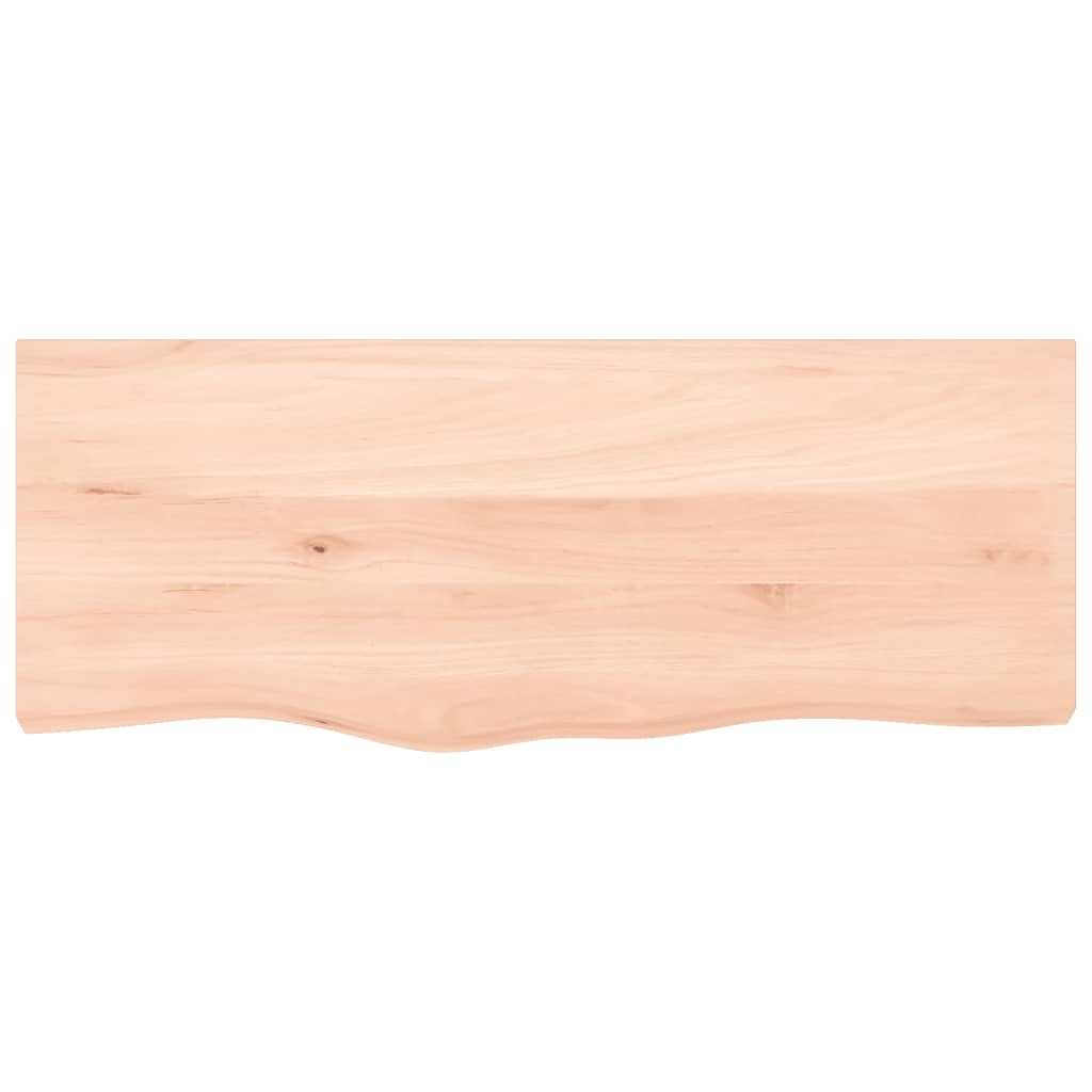 vidaXL Wall Shelf 100x40x2 cm Untreated Solid Wood Oak