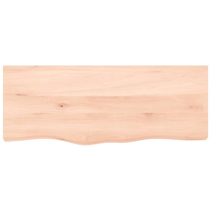 vidaXL Wall Shelf 100x40x2 cm Untreated Solid Wood Oak