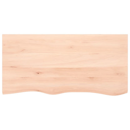 vidaXL Wall Shelf 100x50x2 cm Untreated Solid Wood Oak