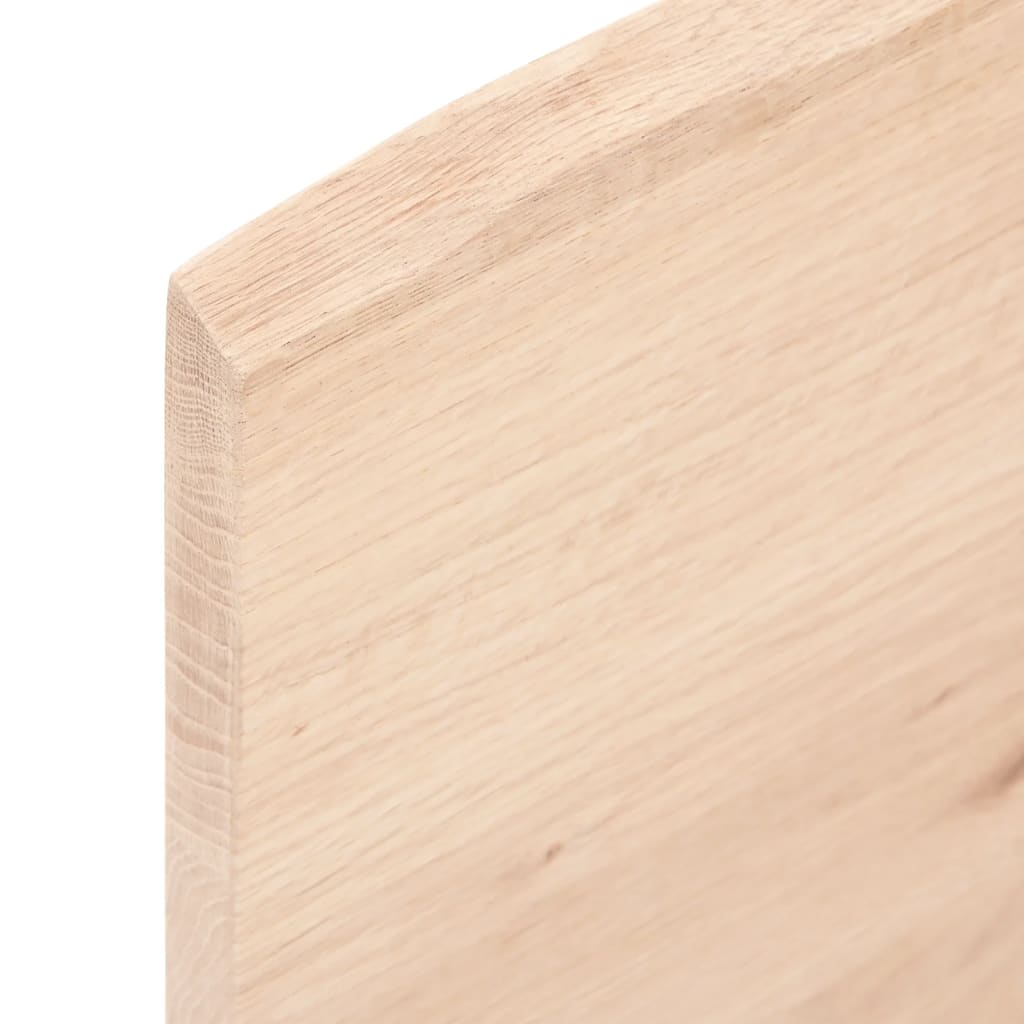 vidaXL Wall Shelf 100x50x2 cm Untreated Solid Wood Oak