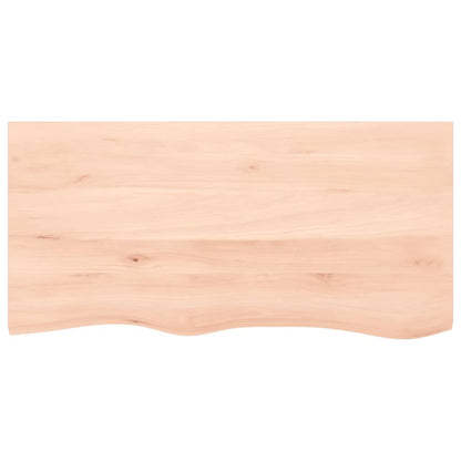 vidaXL Wall Shelf 100x50x(2-6) cm Untreated Solid Wood Oak